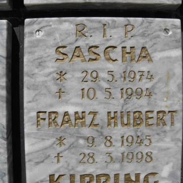 KIPPING Franz Hubert 1945-1998 :: KIPPING Sascha 1974-1994