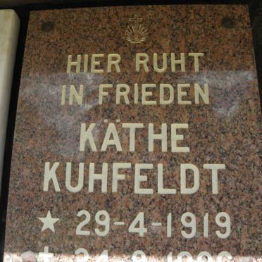 KUHFELDT Käthe 1919-1996
