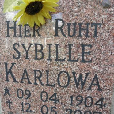 KARLOWA Sybille 1904-2007