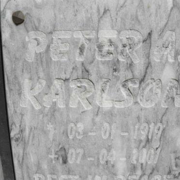 KARLSON Peter A. 1919-2001