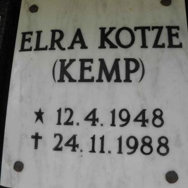 KOTZE Elra nee KEMP 1948-1988