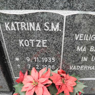KOTZE Katrina S.M. 1935-1988