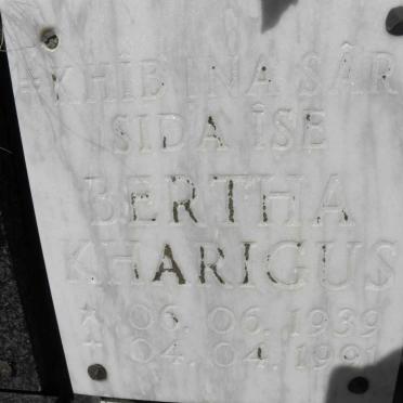 KHARIGUS Bertha 1939-1991