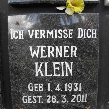 KLEIN Werner 1931-2011