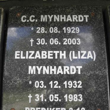 MYNHARDT C.C. 1929-2003 &amp; Elizabeth 1932-1983