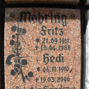 MOHRING Fritz 1911-1988 &amp; Hedi 1910-2006