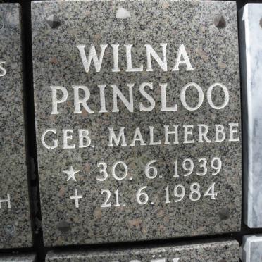 PRINSLOO Wilna nee MALHERBE 1939-1984
