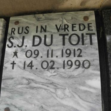 TOIT S.J., du 1912-1990
