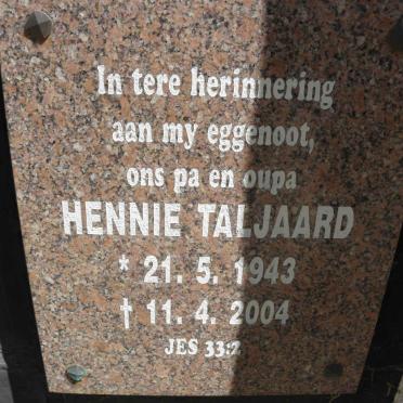 TALJAARD Hennie 1943-2004