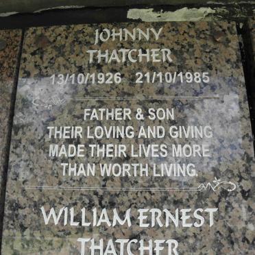 THATCHER Johnny 1926-1985 :: THATCHER William Ernest 1952-2009