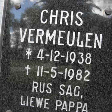 VERMEULEN Chris 1938-1982