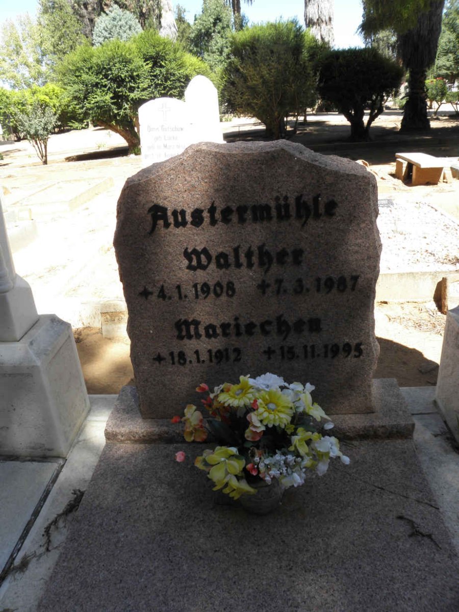 AUSTERMÜHLE Walther 1908-1987 & Mariechen 1912-1995
