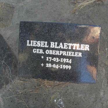 BLAETTLER Liesel nee OBERPRIELER 1924-1999