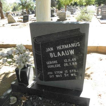 BLAAUW Jan Hermanus 1946-1988