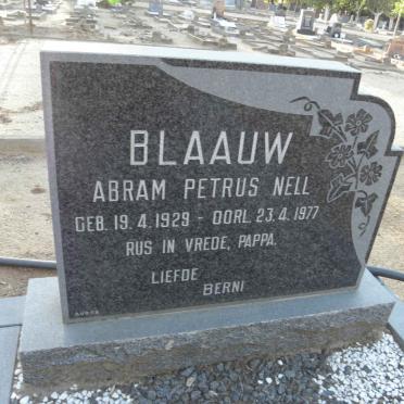 BLAAUW Abram Petrus Nell 1929-1977