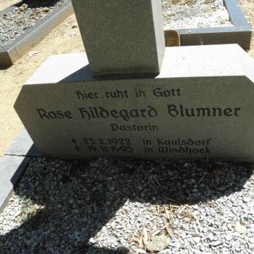 BLUMMER Rose Hildegard 1922-1995