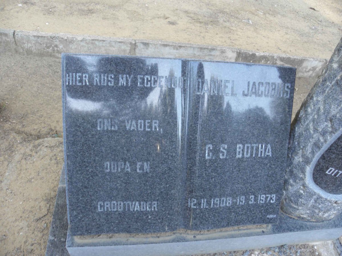 BOTHA Daniel Jacobus 1908-1973