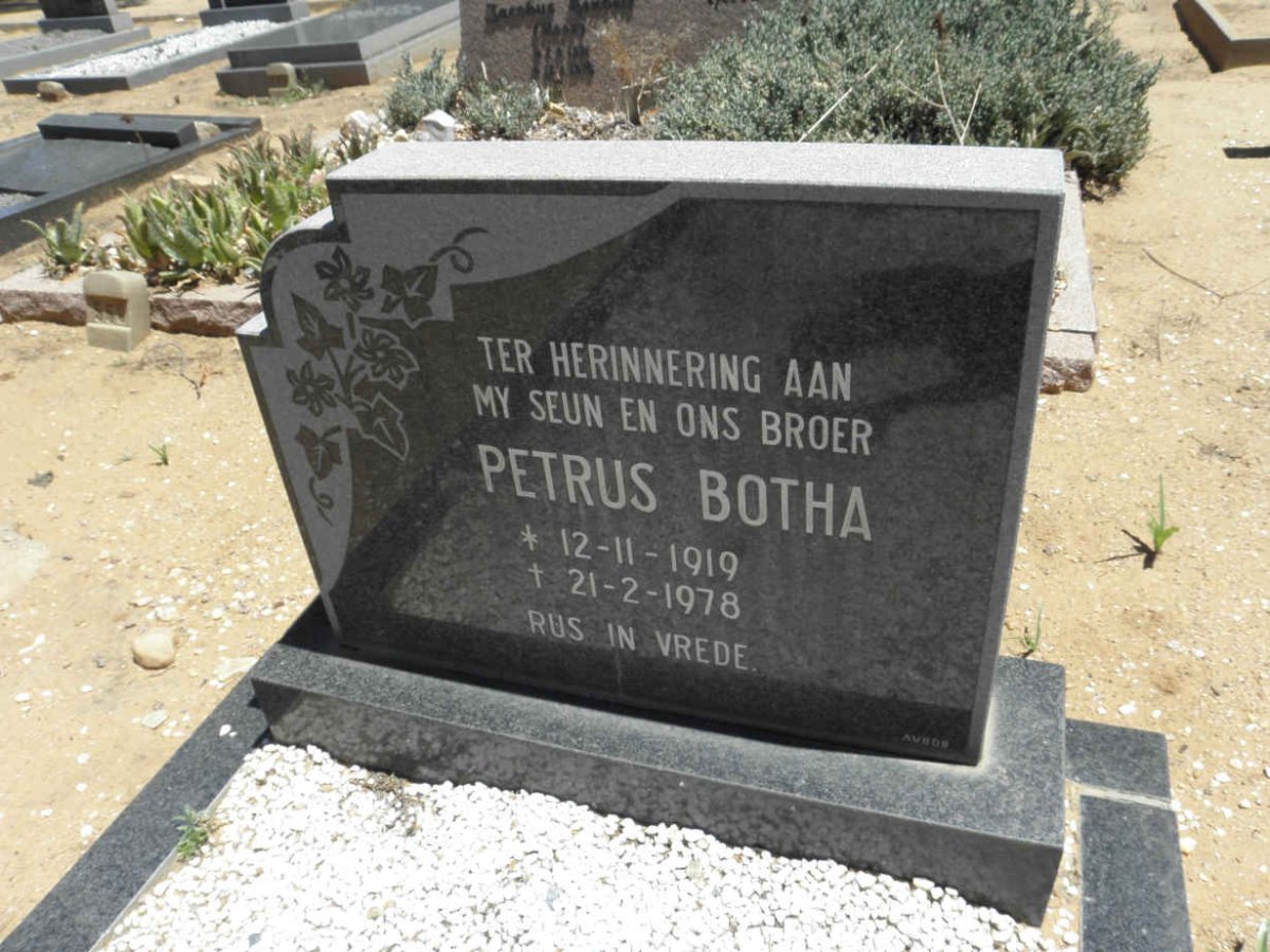 BOTHA Petrus 1919-1978