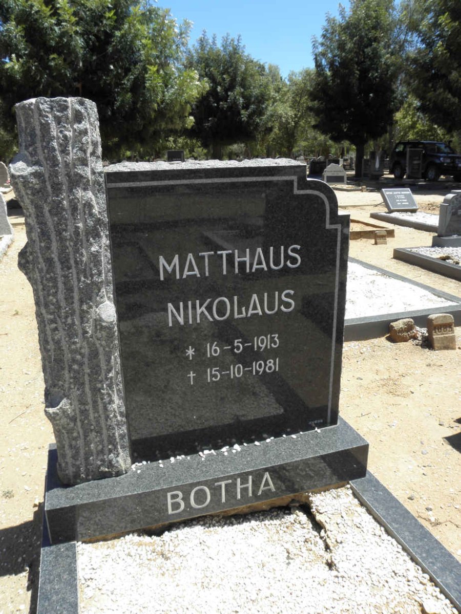 BOTHA Matthaus Nikolaus 1913-1981
