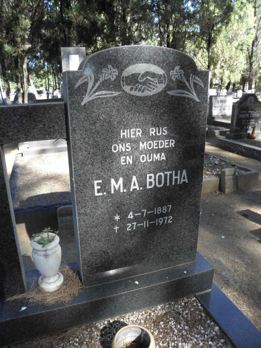 BOTHA E.M.A. 1887-1972