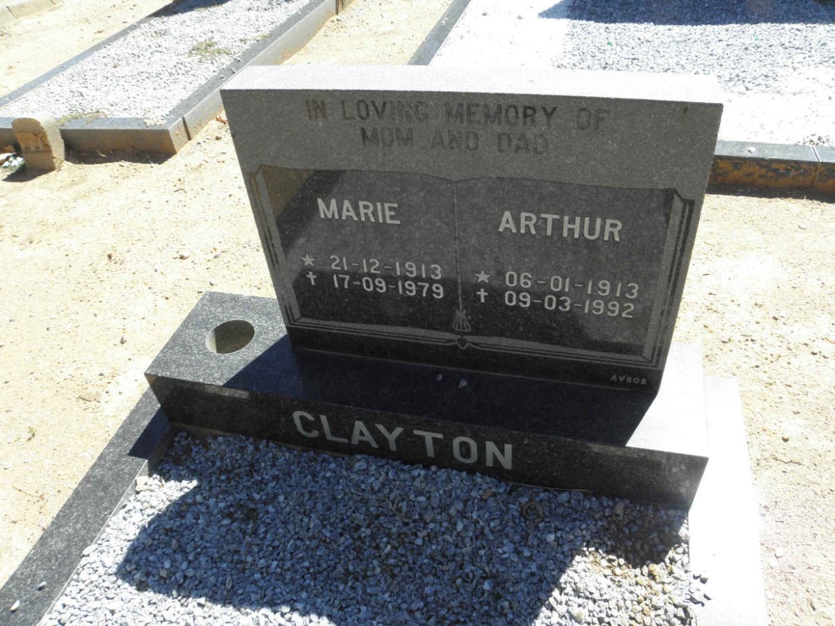 CLAYTON Arthur 1913-1992 & Marie 1913-1979