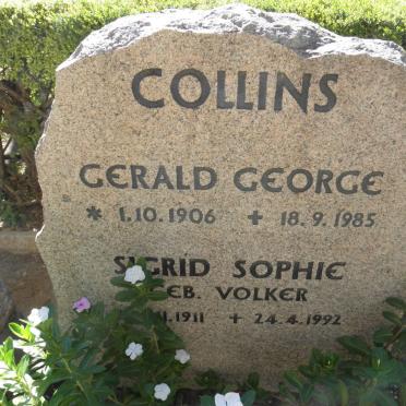 COLLINS Gerald George1906-1985 &amp; Sigrid Sophie VOLKER 1911-1992