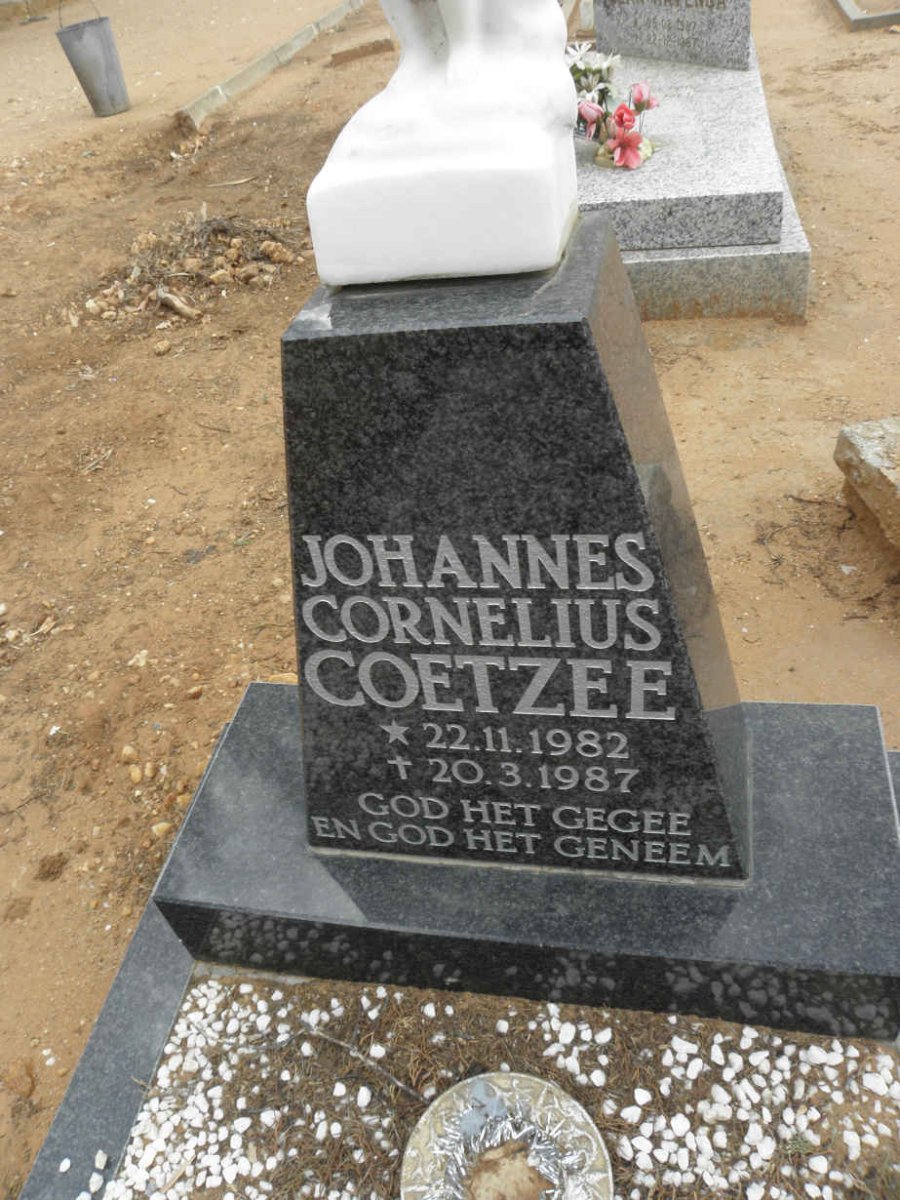 COETZEE Johannes Cornelius 1982-1987