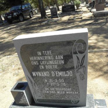 D'EMILJO Wynand 1959-1978