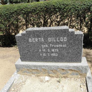 DILLOO Berta nee FRAENKEL 1875-1963
