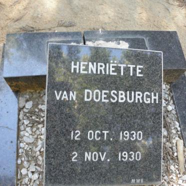 DOESBURGH Henriëtte, van 1930-1930