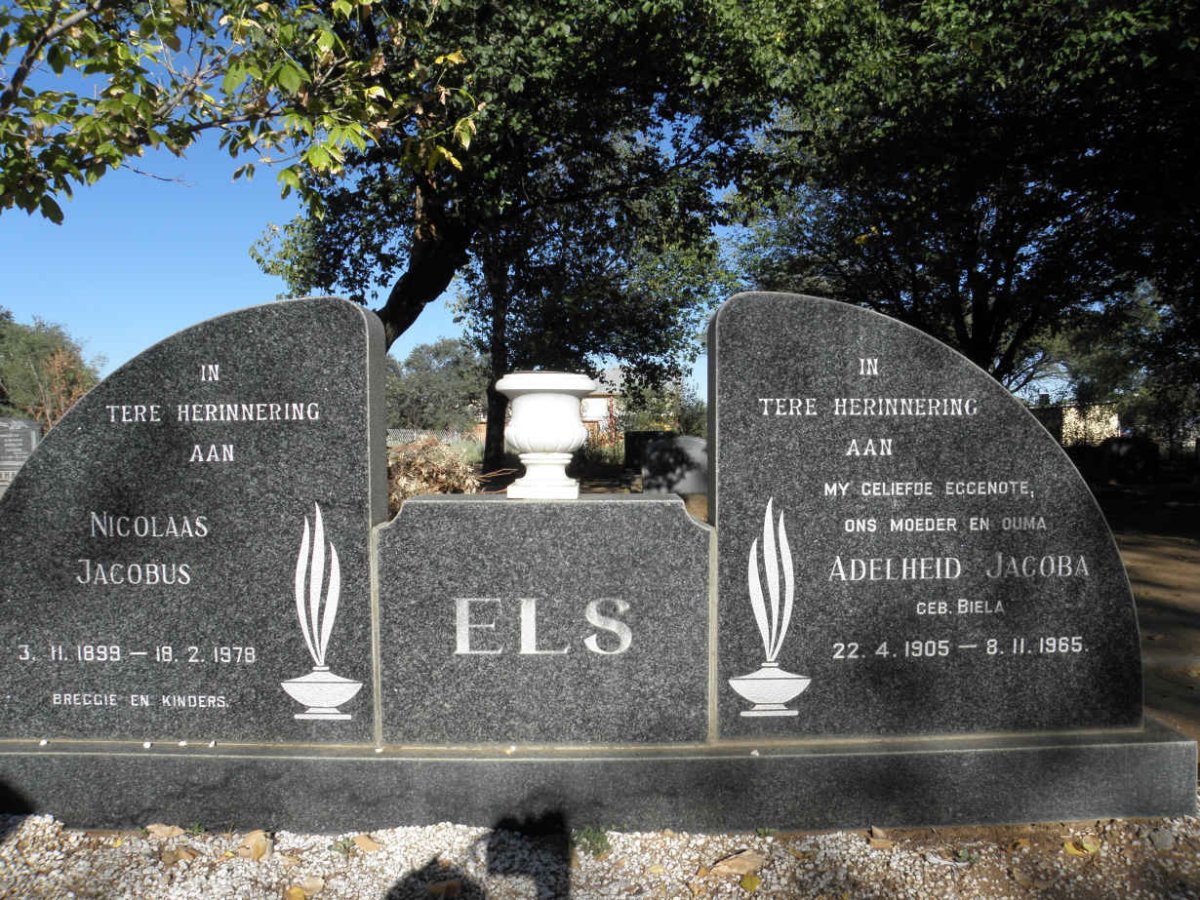 ELS Nicolaas Jacobus 1899-1978 & Adelheid Jacoba BIELA 1905-1965
