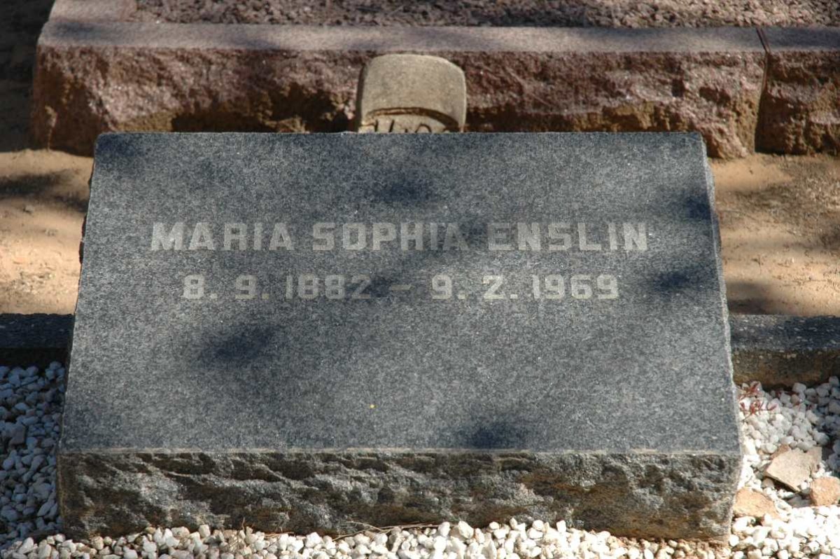 ENSLIN Maria Sophia 1882-1969
