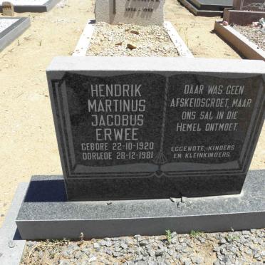 ERWEE Hendrik Martinus Jacobus 1920-1981
