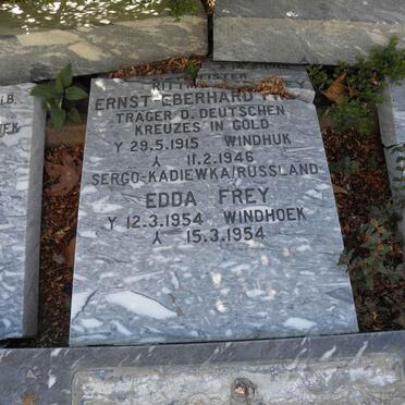 FREY Ernst-Eberhard 1915-1946 :: FREY Edda 1954-1954
