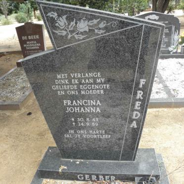 GERBER Francina Johanna 1943-1989