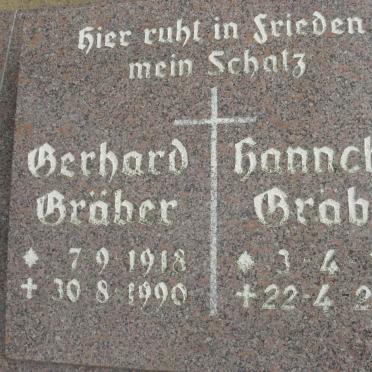 GRÄBER Gerhard 1918-1990 &amp; Hannchen 1921-2006