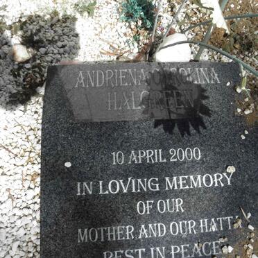 HALGREEN Pieter Jacobus 1897-1947 &amp; Andriena Carolina -2000