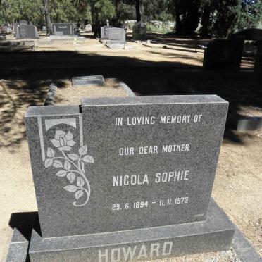 HOWARD Nicola Sophie 1894-1973
