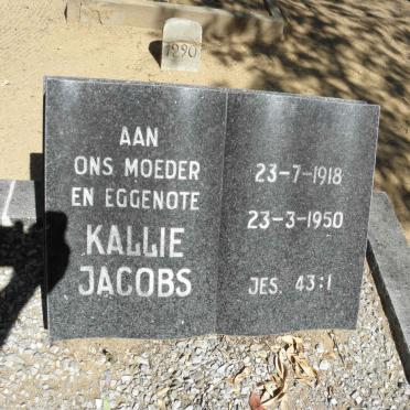 JACOBS Kallie 1918-1950