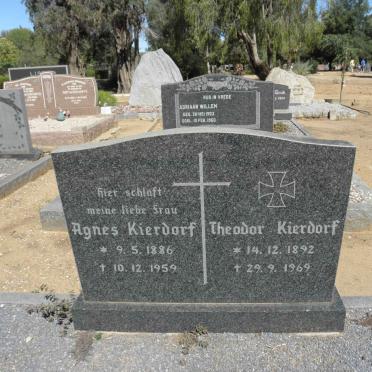 KIERDORF Theodor 1892-1969 &amp; Agnes 1886-1959