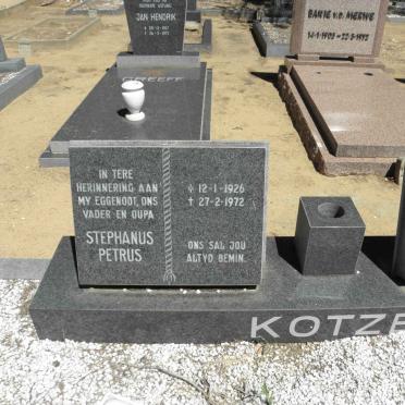 KOTZE Stephanus Petrus 1926-1972