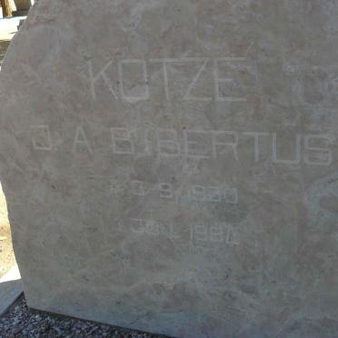 KOTZÉ J.A.B. 1930-1984