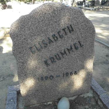 KRUMMEL Elisabeth 1890-1968