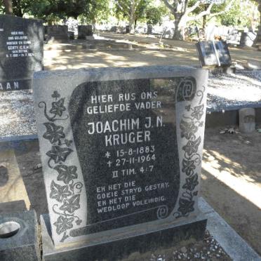 KRUGER Joachim J.N. 1883-1964