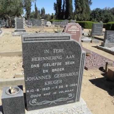 KRUGER Johannes Gerhardus 1940-1964