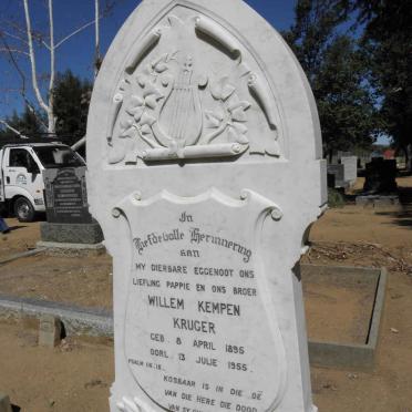 KRUGER Willem Kempen 1895-1955