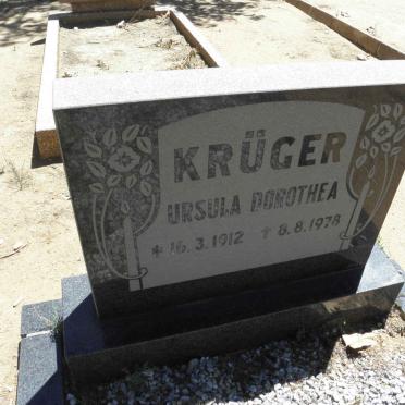 KRÜGER Ursula Dorothea 1912-1978