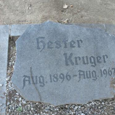 KRUGER Hester 1896-1967