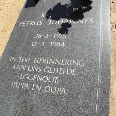 KRUGER Petrus Johannes 1916-1984