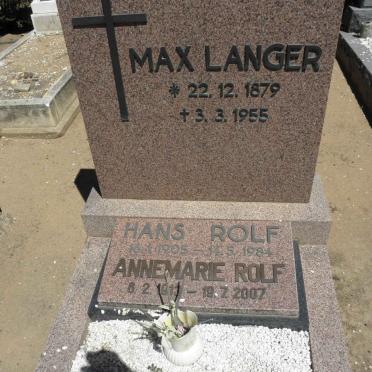 LANGER :: ROLF - List